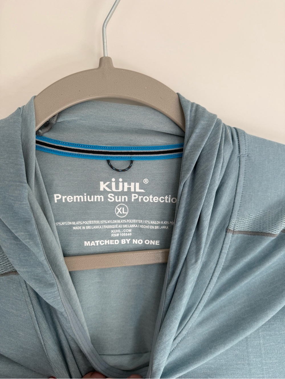 Kuhl Men's Hooded Long-Sleeve Shirt in Soft Blue - Picture 3 of 3